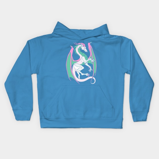 Magical Dragon Kids Hoodie by AlondraHanley